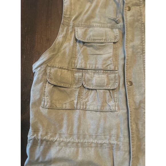 Orvis A Sporting Tradition 100% Cotton Safari Style Sleeveless Vest Men's Size M - Picture 3 of 7